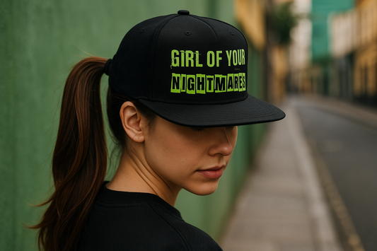 Green Snapback with Ponytail - Style 2